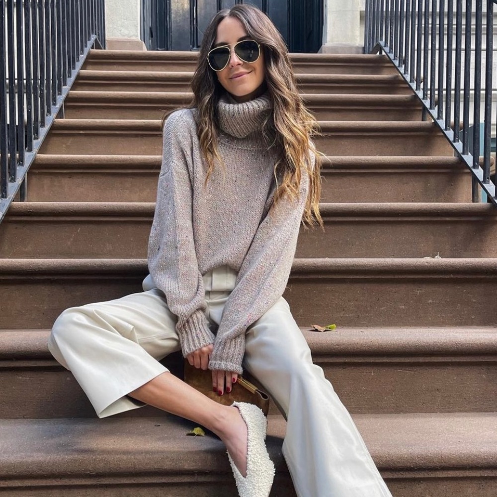 Something Navy Donegal Turtleneck in Tan